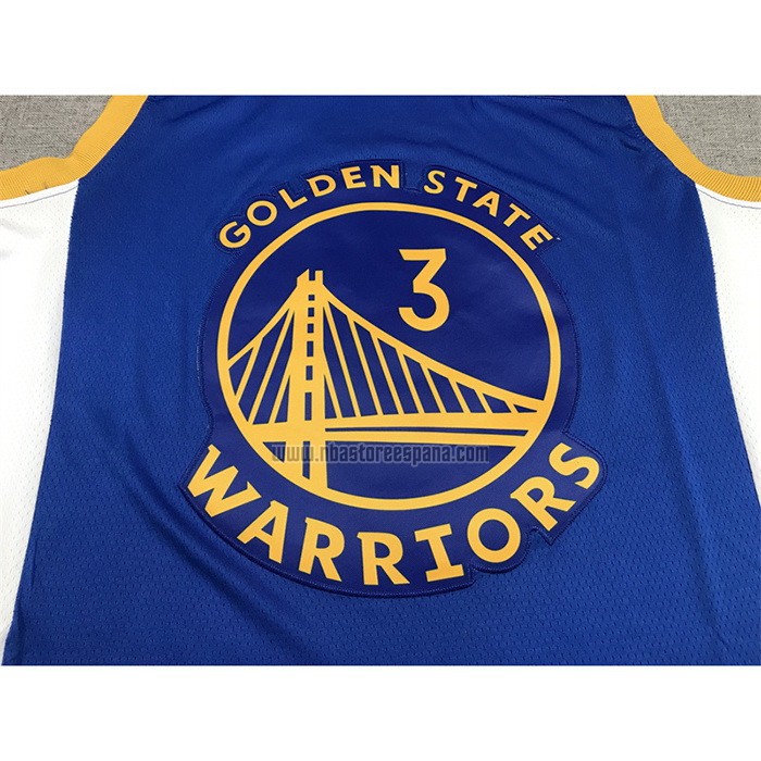 Camiseta Golden State Warriors Jordan Poole NO 3 Icon Azul